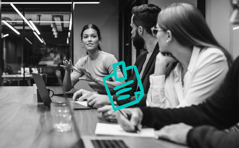 Diskussion Frau Pesonen Meetingraum